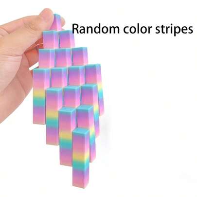 3D打印多色渐变减压魔方 - 可堆叠，闪光表面，感官桌面拼图，适合办公室放松或创意收藏（穴位按摩感官缓解）
