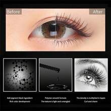 3D Fiber Lash Mascara, Intensely Black, Waterproof & Smudge-Proof, Visibly Lengthens Lashes - 1 Mascara - View 4