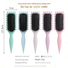 Air Cushion Brush With Nylon Bristles, Pointed Tail Comb, Air Bag Massage Comb, Curling Brush, Hair Care Comb, Suitable For Short And Long Hair, For Straightening And Styling. - 白色 - 查看 6