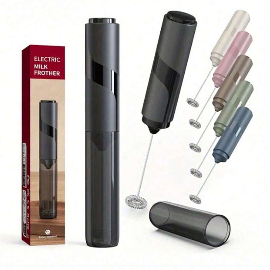 电动奶泡器、手持搅拌器、打蛋器、奶油打发器、小型蛋糕搅拌器、牛奶咖啡奶泡器 - 彩色 - 查看 1