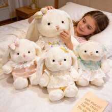 Adorable Plush Bunny Rabbit Stuffed Animal Doll, Cute Rabbit Doll With Long Ears, Children's Sleeping Companion, Girlfriend Gift, Holiday Event Party Favor - Mando Rabbit Plush Toy, 20cm (approx. 0.2kg) - View 2