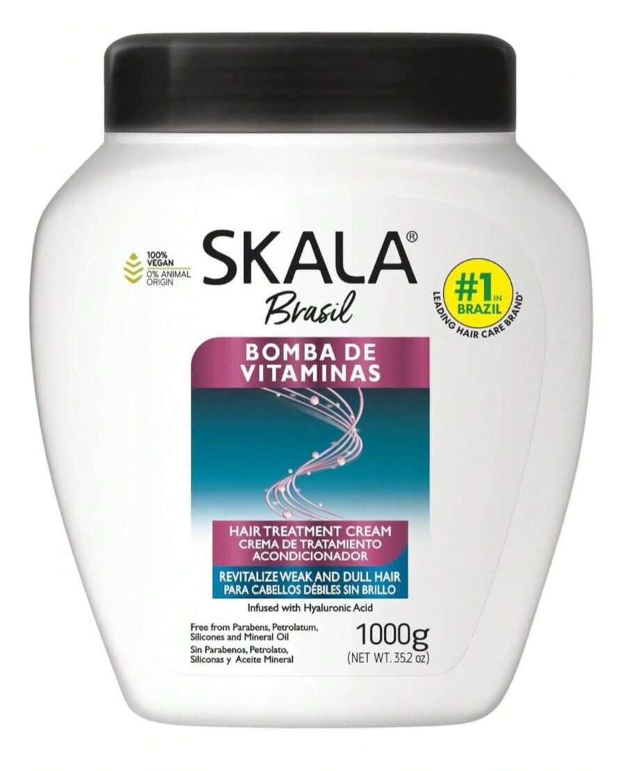 Skala Expert Bomba De Vitaminas, SOS Fortalecimento Dos Fios, Brazilian Hair Vitamin Treatment 352Oz - White - 查看 1