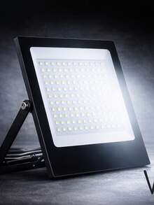 Reflector Led Slim 100w Ilumina 1000w Uso Exterior Ip66 Negro Blanco Frío 7000lm  I Viny Electric - Negro - Ver 6