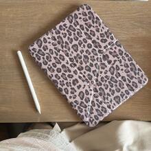 Cheetah,Leopard Print Leopard Print Cute Flat Protective Case Suitable Compatible With Apple 11th Gen, Pro 2025 New Model, 10th Gen, Air 7/6, 11 Inch, Fashionable For Women - Brown - View 4