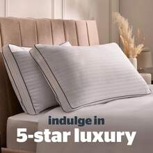 Silentnight 2 Pk Pillows Hotel Collection Box Side Front Bk Sleeper Support - 1PC - View 2