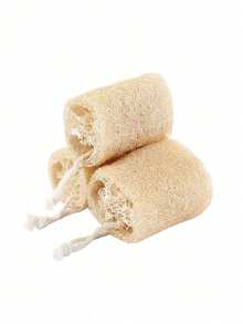 1/3Pcs Natural Loofah Body Scrubber, Dual-Use Exfoliating Sponge & Kitchen Cleaning Brush, Natural Plant Fiber, Sensitive Skin-Friendly, Reusable Unisex Loofah Pad, Face Body Cleansing & Kitchen Gadget, Bathroom & Kitchen Essential - Multiple Styles - View 11