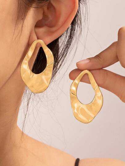 Tear Drop Crystal Earring Stud For Women 1Pair