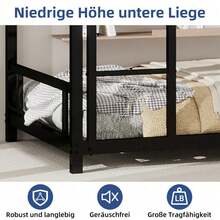 Kids Bed Frames, Headboards & Footboards - Black + Iron + Bedroom - View 5