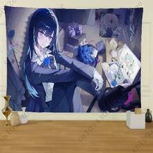 Ado Japanese Singer Tapestry Creative Pattern Photo Living Room Wall Art Tapestry Decor Party Outdoor Decorate Banners(2).Jpg - White 1pc - View 1