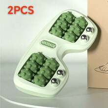 1个ZMDN 4排滚轮足部按摩器 - 8排大号穴位按摩球，塑料材质，适用于足底反射疗法和臀部按摩，下肢按摩器 | 符合人体工程学设计 | 塑料结构，足浴盆 - 彩色 - 查看 15