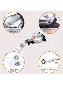[2D Flat] 1 chiếc Giá đỡ thẻ tên rút gọn chủ đề y tá dễ thương kèm kẹp ID - Cuộn thẻ tên nhân viên y tế bằng acrylic dành cho bác sĩ, y tá điều dưỡng (RN, LPN) - Hoàn hảo cho công việc bệnh viện, quà tặng ngày lễ, lễ kỷ niệm Ngày Độc lập, phụ kiện y tá cho công việc, sinh viên, trở lại trường học, đồ dùng học tập, văn phòng phẩm, phụ kiện, quà tặng cho bé gái, quà tặng nhóm, phụ kiện cho bé gái - Màu Hồng Tươi - Xem 7