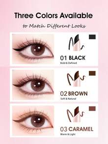 HEXZE 新手友好型二合一双头精准眼线胶+晕染刷 | 持久、轻松、干净、完美线条 03 焦糖暖色调 - 03 Caramel - 查看 2