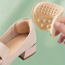 2-Pack Self-Adhesive Heel Pads, Beige, Black, And Brown - Hypoallergenic Polyester Fiber, Anti-Slip And Blister Prevention Insoles, Suitable For Shoes That Are Too Big, Insoles - 2 Pairs Of Mixed Colors - View 4