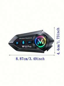 Y12 Pro Motorcycle Helmet Intercom Bluetooth 5.4 Headset, 500m Waterproof Wireless Intercom Speaker Hands-Free Intercom - Y12 Pro - View 8