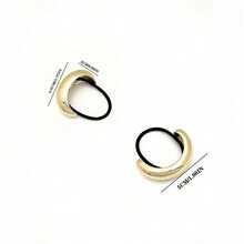 4/1pc Women's Gold Metal Hair Scrunchies - Geometric Pattern Elastic Hair Ties, Suitable For Thick Hair, Elegant Vintage Birthday & Special Occasion Hair Accessories, Delicate Design, Flexible Adjustable ,Ponytail Holders ,Hair Elastics ,Hair Rubber Bands ,Hair Rope - 金色 - 查看 7