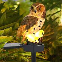 Solar Powered Eagle Stake Light, Resin Owl Stake Light, Garden Lights, Outdoor Patio Lights, Lawn Lights, Landscape Lights - Floor Lamp - View 8