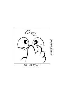 Calcomanías removibles de PVC para inodoro - Adecuadas para decoración de baño y pegatinas de pared para el hogar, alfombra de baño, alfombra de piso, decoración de otoño, accesorios de baño - Negro - Ver 12