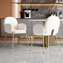 Restaurant Chairs, Lounge Chairs, Banquet Chairs, Yellow Gold Legs, Beige, Dimensions: W 55 Cm X D 64.5 Cm X H 88 Cm - Beige - View 5