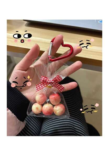 14+ Llavero con colgante de manzana talla grande vendido, hermosa decoración, adecuado como regalo de cumpleaños, Navidad, Halloween o pequeña recompensa