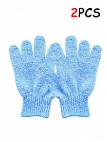 2/1pc Hand Scrubbing Gloves With Five Fingers, Bath Scrubbing Towel, Exfoliating Bath Gloves, Scrubbing Body With Mud, Exfoliating Back Scrubbing, Powerful Household Daily-Use Double-Sided Bath And Shower Gloves. - Multicolor - View 8