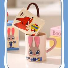 Disney Zootopia Cartoon Ceramic 10oz Camping Mug | For Espresso, Caffeine, Travel Coffee Cup | Home & Kitchen Essentials, Cute Gift & Collectible - Multicolor - View 7