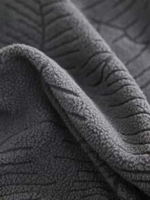 1 pieza Funda de sofá con estampado de hojas jacquard gris oscuro, protector de sofá elástico de envoltura completa, a prueba de polvo y resistente a la suciedad, lavable, sin incluir la funda de almohada - Gris Oscuro - Ver 2