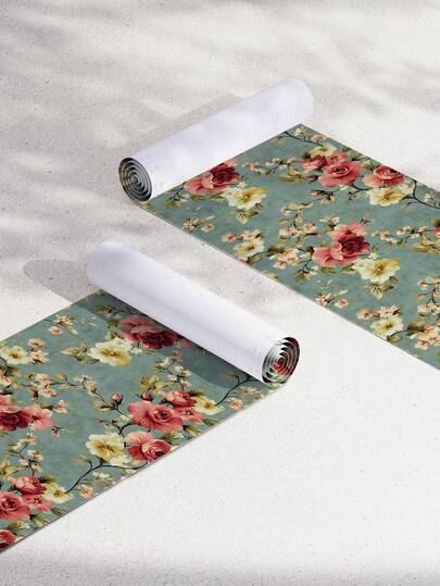 BVL 1 Roll 0.24mm Vintage Olive Green Floral Vinyl Wallpaper Removable Self-Adhesive Wall Wallpaper Self-Adhesive Wallpaper Decorative Wall Stickers Home Decoration And Accessories Living Room Decoration And Accessories Kitchen Wallpaper