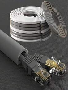 1/2/3Meters Cord Hider, Cable Covers Wire Covers For Cords On Wall Cabinet Desk, Wire Hiders For TV On Wall Cable Management, White/Grey - Multicolor - View 10