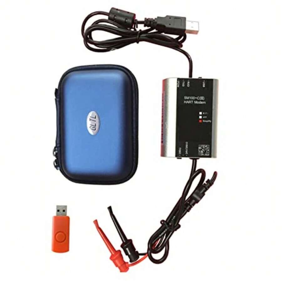 Módem Hart Integrado USB Hart Modem USB a Hart Protocol Modem Hart Transmisor Hart Convertor Adecuado para Todos los Dispositivos Que admiten el protocolo Hart - como en la foto - Ver 1