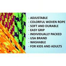 7ft Adjustable Jump Rope Jump Rope Nylon Braided Jump Ropes. Indoor Outdoor Activities Teens. Bulk Party Favor Gymnastics Goodie Bag Stuffers. 1995 - 2 Pack - View 4