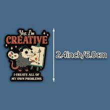 OZLICE Funny Cassette Tape Sticker: Please Be Patient With Me, I'm From The 1900sWater Bottle Sticker, Funny Stickers, Cute Stickers, Laptop Sticker, Stickers, Sticker For Laptop - Light Film - View 3