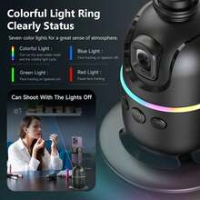 TOKQI AI Facial Tracking 360-Degree Rotating Gimbal Phone Stabilizer, 139cm Extended Tripod, Intelligent Gesture Control Phone Holder, Detachable Design Phone Holder, With Wireless Remote Control, Compatible With IOS And Android, Suitable For Vlog, Video - Multicolor - View 8
