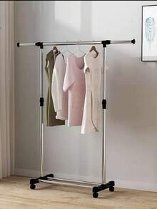 Percha de ropa, perchas para secar, dormitorio con balcón móvil, percha sencilla para guardar ropa en alojamiento estudiantil, percha vertical - A - Ver 7