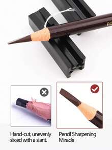 12/11/2PCS Hairline Eyebrow Pencil Trimmer Accessory Set Eyebrow Pencil Auxiliary Groove Tool Wave-Shaped Stainless Steel Blade Eyebrow Pencil Trimmer. - Multicolor - View 4