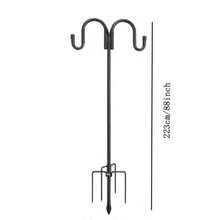 88-Inch Shepherd's Hook, 19-Tube Multi-Hook, 5 Ground Spikes, Bird Feeder, Suitable For Hanging Flower Baskets, Birdcages, Lamps, Etc. In Gardens, Yards, And Hallways - 牧羊鉤 - 查看 10