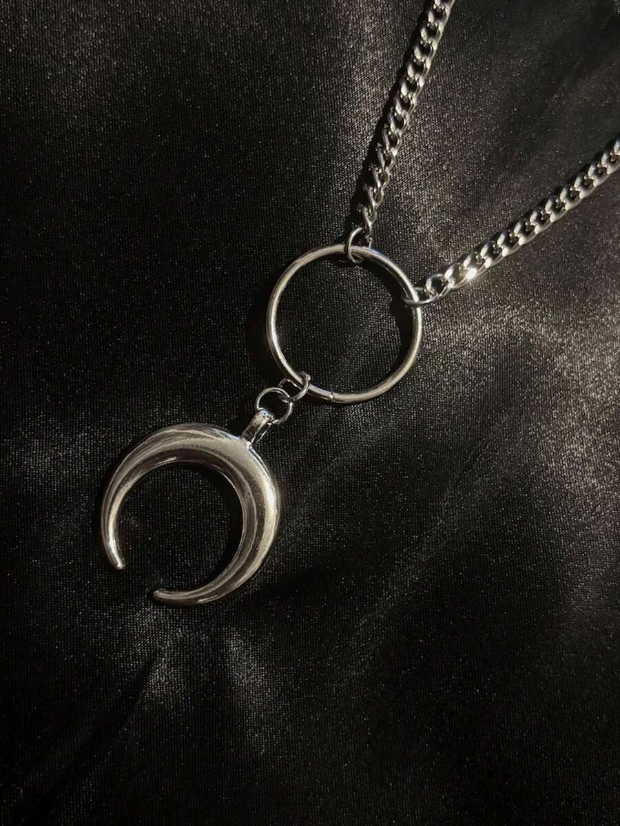 1件哥特式新月项链，另类首饰，哥特风，朋克风，颓废风，另类首饰 - 項鍊 - 查看 1