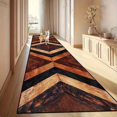 1pc Modern Geometric Pattern Floor Mat - Suitable For Indoor And Outdoor Use, Fashionable Villa Entrance And Balcony Mat Bathroom Decor