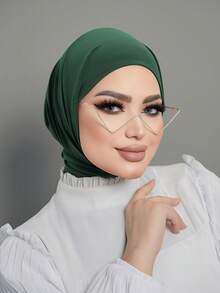 1顶时尚休闲优雅速戴头巾帽，经典简约风格，柔软透气的莫代尔面料，适合日常生活、节日、祈祷等场合。 - 多色 - 查看 16