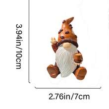 1 szt. Figurka krasnala z żywicy, dekoracja do kawiarni, dodatek do wystroju domu - kawa - Zobacz 7