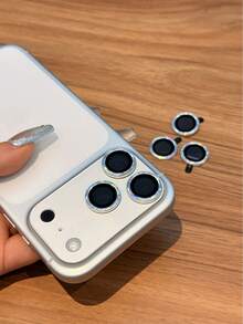 3片装 - 银色星空相机镜头保护膜，兼容 17 Pro Max（6.9英寸），9H硬度，星空图案，高清透明，带独立金属环，兼容 17 Pro、16 Pro Max、15、14、13、12和11系列，情人节礼物，适用于日常、办公室、家庭使用，防水防震防摔防刮。 - 銀色 - 查看 4