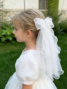 皇冠蝴蝶结发夹，闪亮公主发夹，生日发饰 - 彩色 - 查看 3