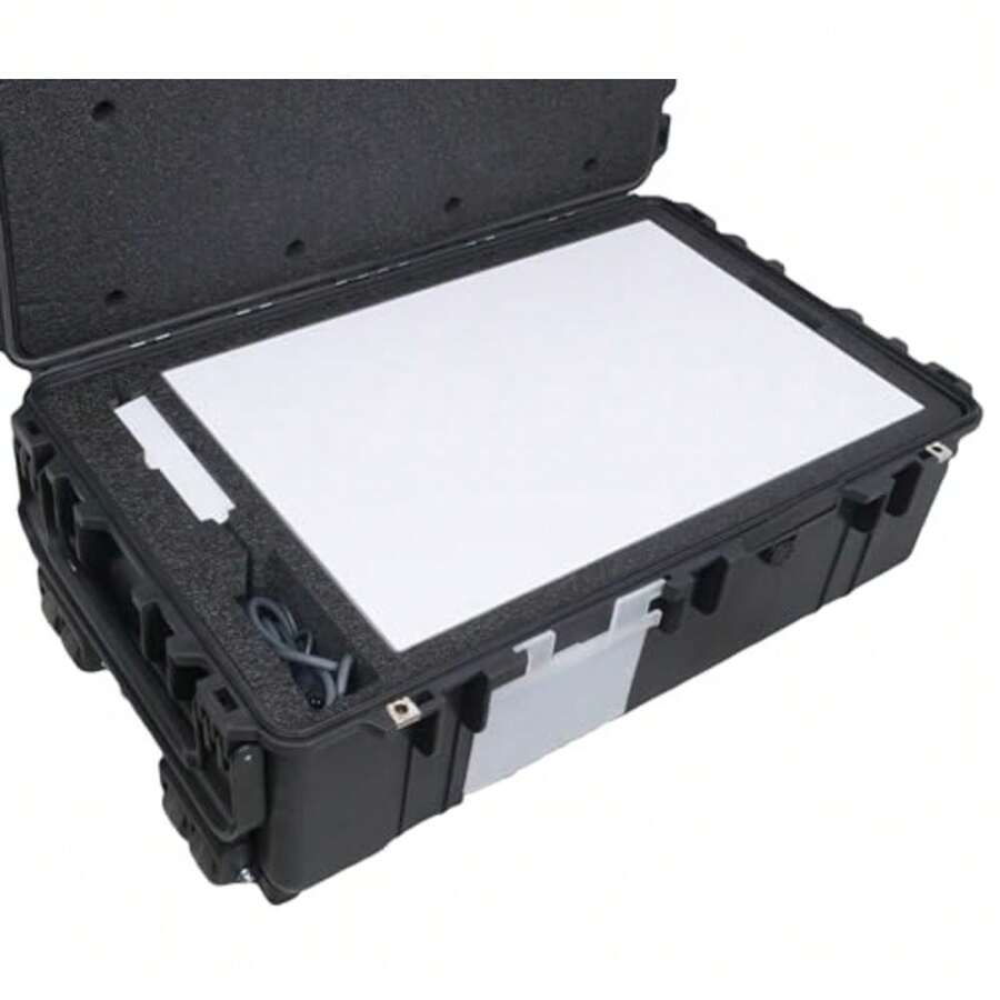 Case Club Case se adapta al kit de platos estándar Starlink Starlink Gen 3 router fuente de alimentación y cables en una funda impermeable rígida protectora ecualizadora de presión hermética y - Negro - Ver 1