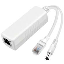 Divisor Gigabit PoE de 12 V 2 A de salida con IEEE 802.3af/at estándar compatible adaptador divisor de alimentación a través de Ethernet para cámara de  AP Voip enchufe CC de 5.5 x 2.1 mm - 2 - Ver 1