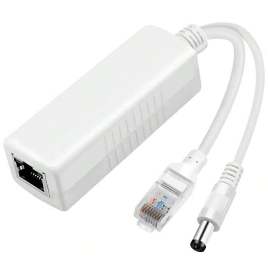 Divisor Gigabit PoE de 12 V 2 A de salida con IEEE 802.3af/at estándar compatible adaptador divisor de alimentación a través de Ethernet para cámara de AP Voip enchufe CC de 5.5 x 2.1 mm - 2 - Ver 1