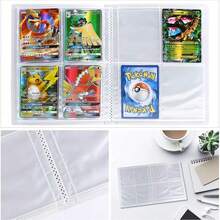 pokemon Álbum de tarjetas de 4 paneles con bandeja para tarjetas de clasificación, tema de Charizard, serie Pokémon, álbum de coleccionista, contiene 240 tarjetas, regalo del Día de San Valentín - Multicolor - Ver 3