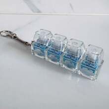 精致透明减压键帽，1-2-3-4多键组合全透明静音轴减压键帽，键盘灯光声音悬挂装饰品 - 彩色 - 查看 11