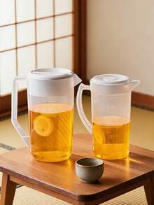 1个大容量耐热水壶，带盖和刻度。非常适合储存果汁、牛奶和其他饮料。这款水壶适合居家使用、户外活动和日常使用，而且外观时尚。 - 彩色 - 查看 8