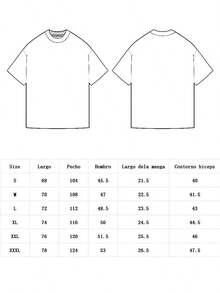 Camiseta estampada de moda informal, versátil, transpirable, de gran tamaño para mujer - Negro - Ver 4