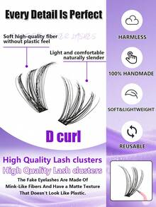 640PCS(30D+40D+50D+60D) DIY Eyelash Extension Kit - Includes False Lashes, Glue, Remover, Tweezers & Brush, Professional & Beginner Friendly, Easy Home Use,Eyelash Starter Kit For Beginners: All-In-One Set With Lashes, Adhesive, Remover & Tools To Apply Easily At Home Like A Pro,Professional Eyelash Extension Kit For Home Use - Multicolor - View 2