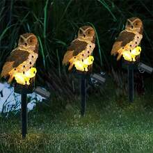 Solar Powered Eagle Stake Light, Resin Owl Stake Light, Garden Lights, Outdoor Patio Lights, Lawn Lights, Landscape Lights - Floor Lamp - View 7